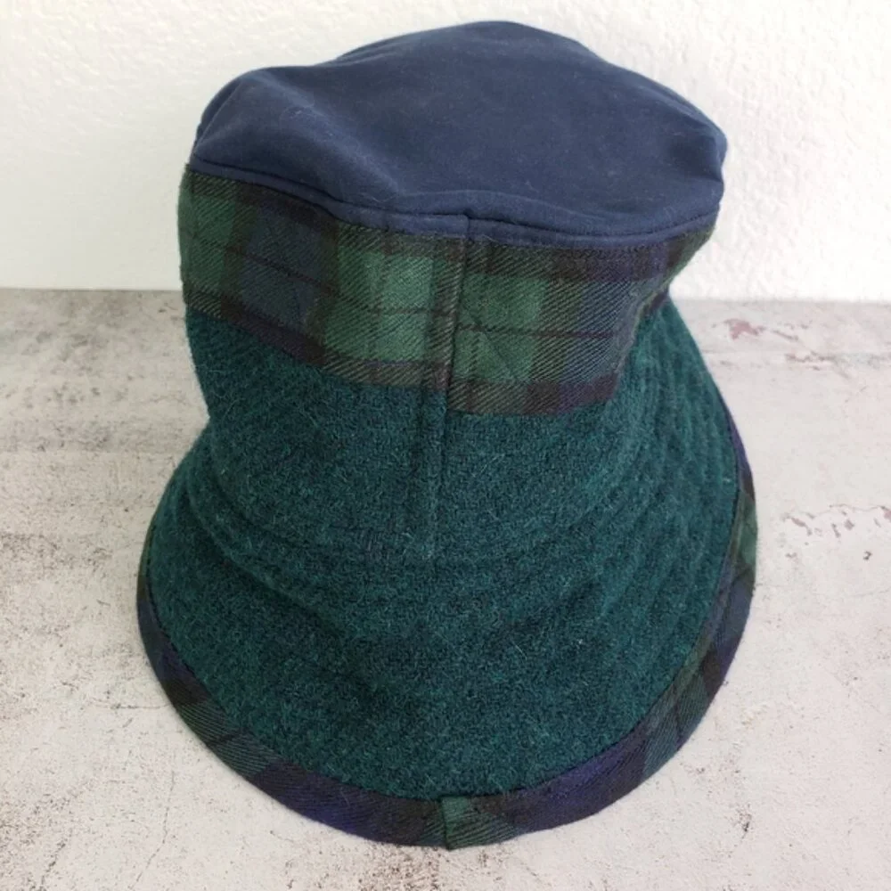 Vintage Heaser Lumsden Scotland Black Watch Tartan Plaid Bucket Hat Unisex - Picture 10 of 11